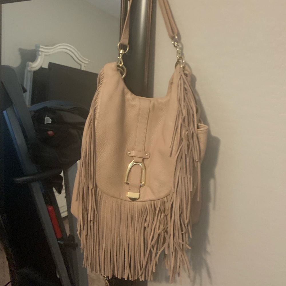 G.I.L.I Leather fringe bag/back pack